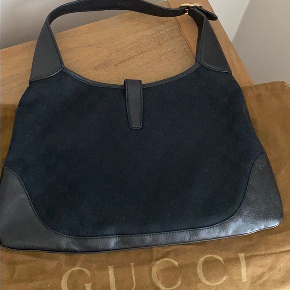 * Not for sale* Gucci Jackie O Black Canvas Hobo - Picture 4 of 8